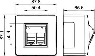 Розетка DKC PDD-N60 Brava RJ45 / 10656 (белый)